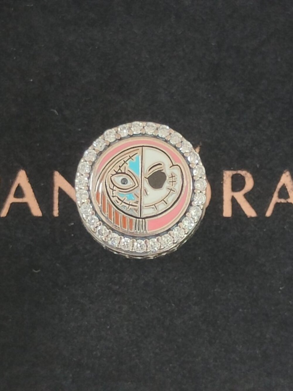 Pandora Nightmare Before Christmas Jack and Sally Exclusive Charm S925 Silver